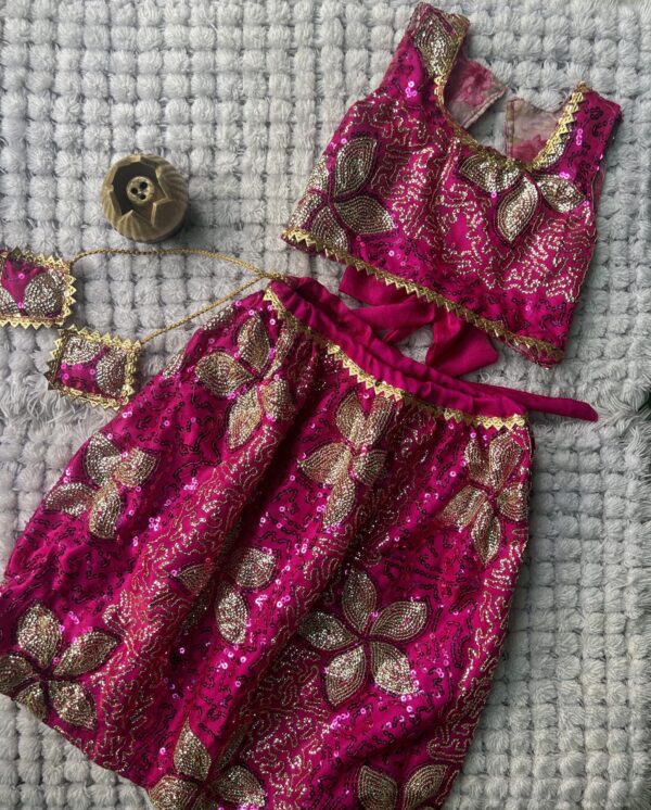 Pink Sequence Lehnga