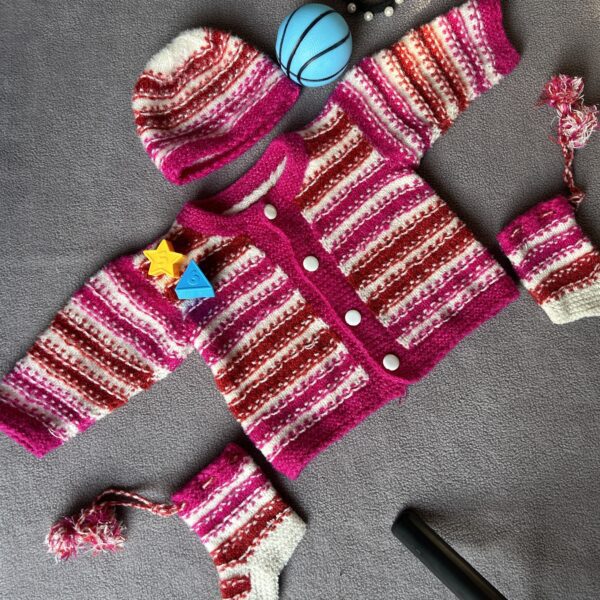 Tri Color Sweater Set