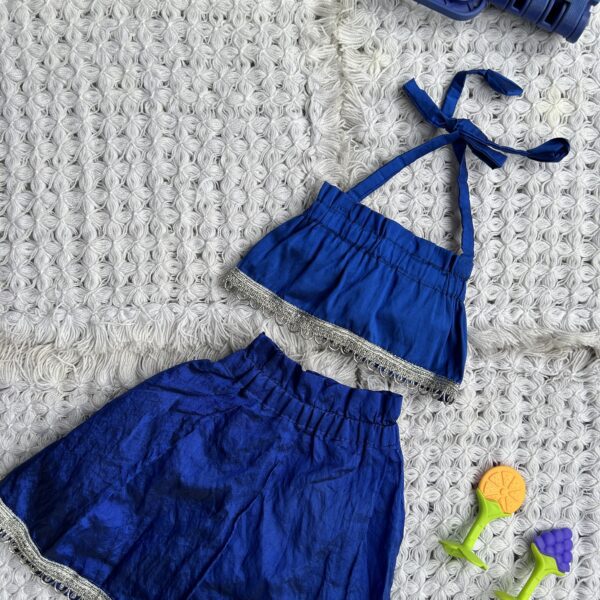 Blueberry backless top with skirt